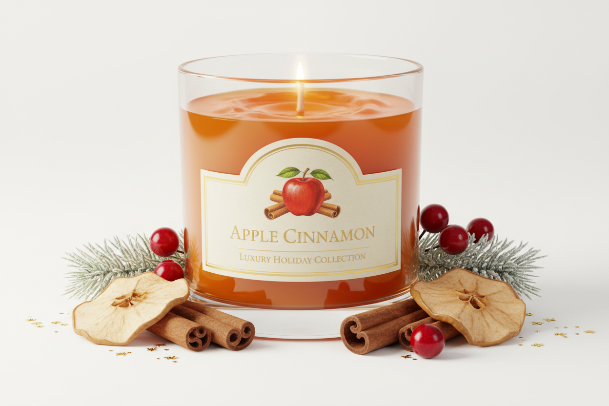 Apple Cinnamon Holiday Candle